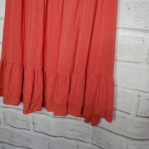Torrid coral ruffle chalice dress Womens Size 1 1X 14/16 - Picture 4 of 11